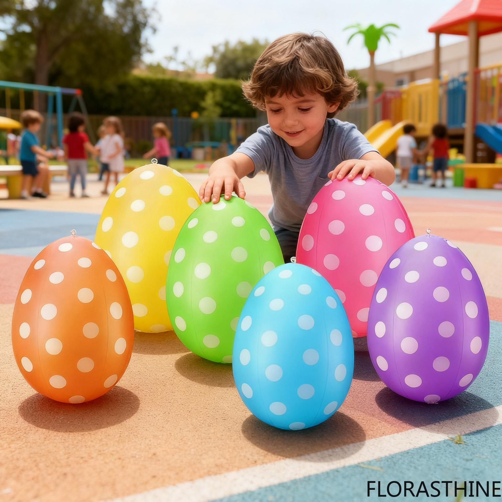 Party Games Egg - Juego de 6 Huevos Inflables de