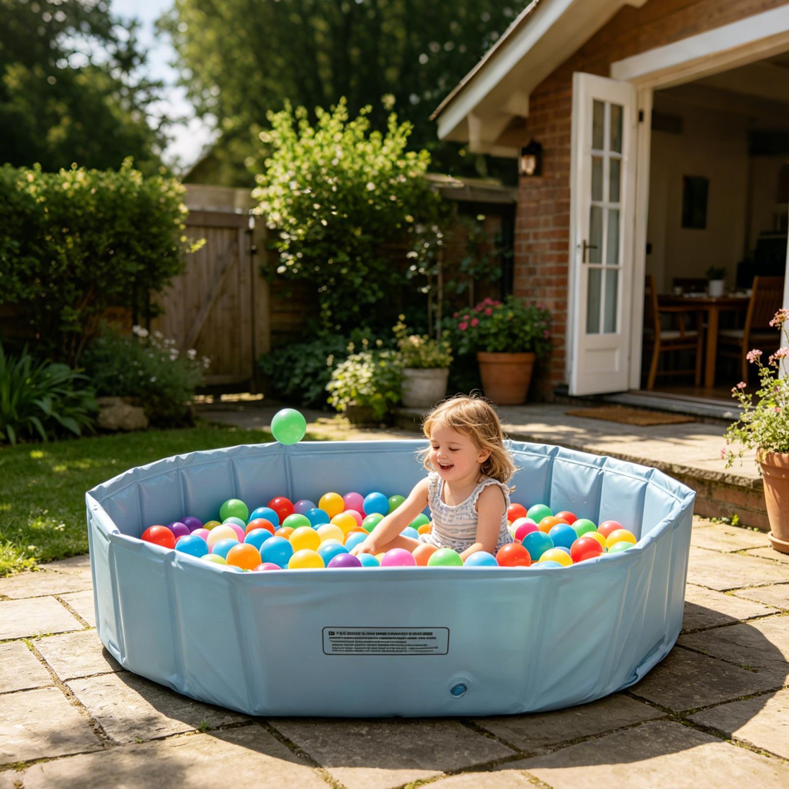 Party Games Kids Outdoor - Piscina Plegable para Mascotas, Piscina Portátil