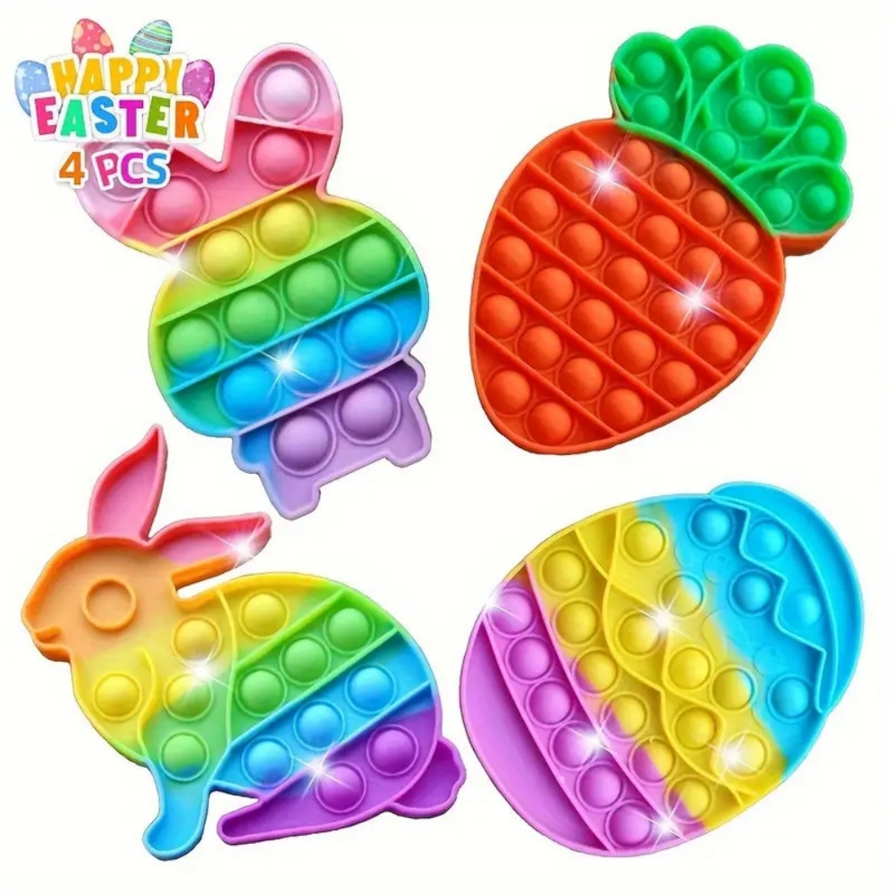 Party Games Egg - Juego de 4 huevos de conejito