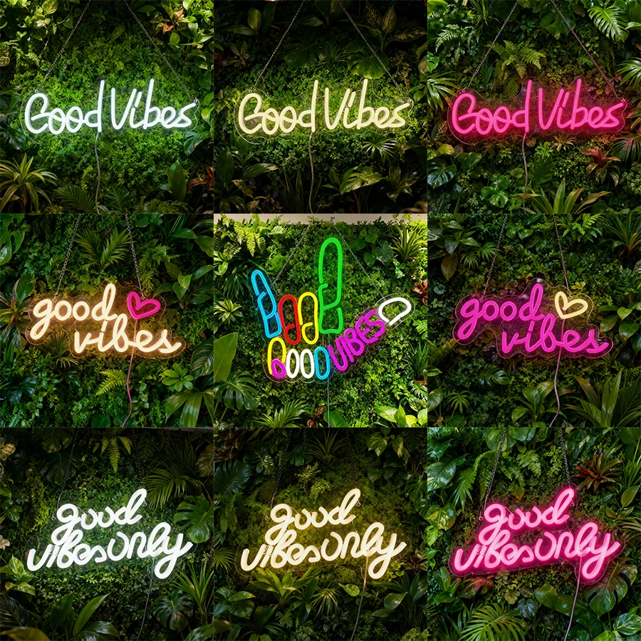 Party Games Good - Good Vibes Only Letreros de neón