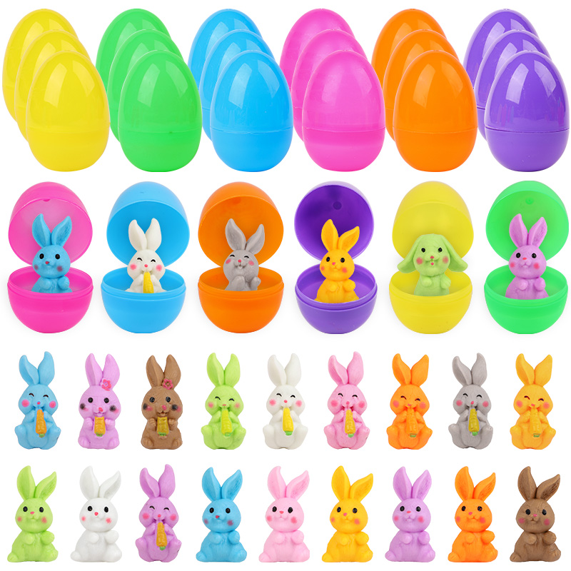 24 piezas de huevos de Pascua  - Party Games Egg reseña y precio