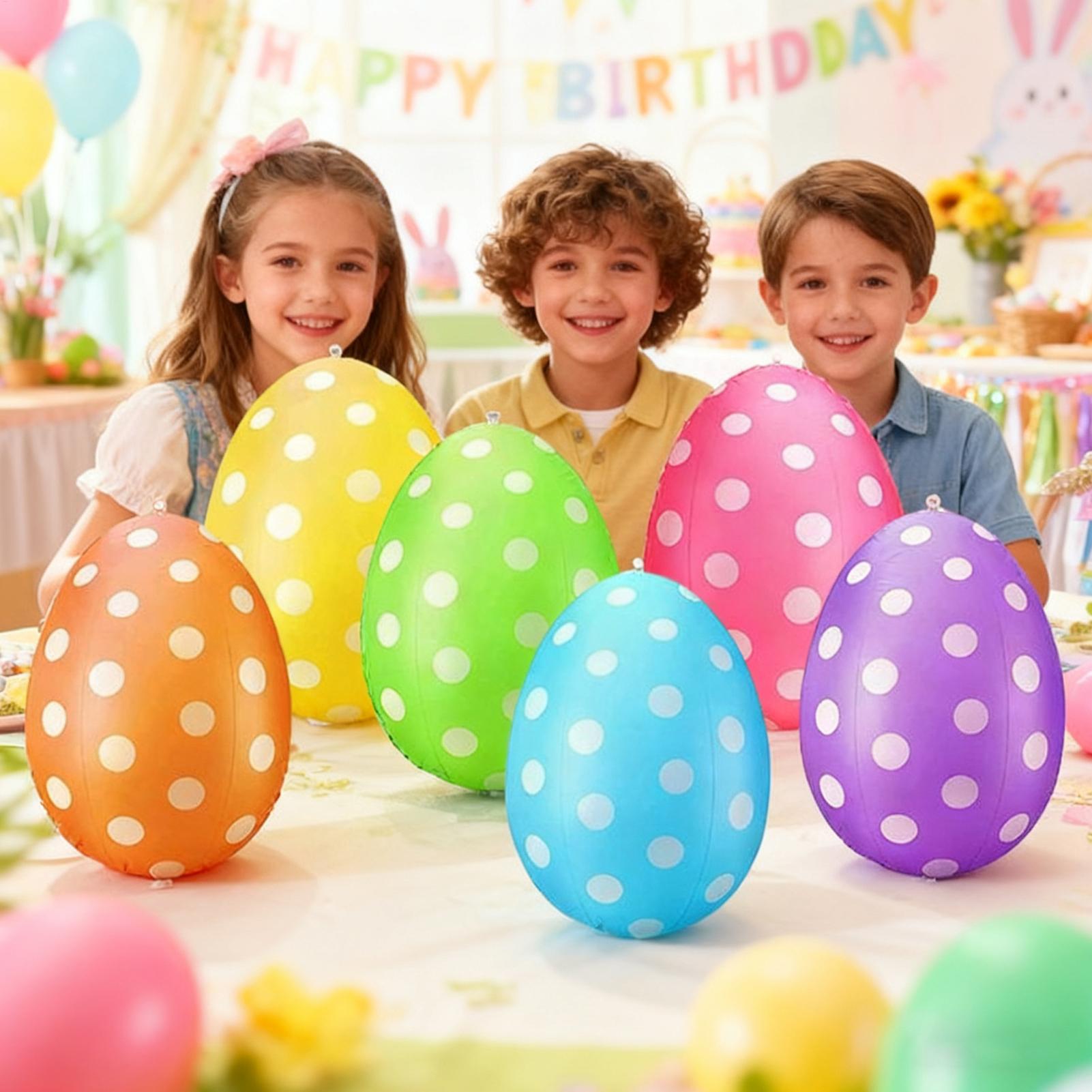 Huevos de Pascua inflables, 6  - Party Games Egg reseña y precio