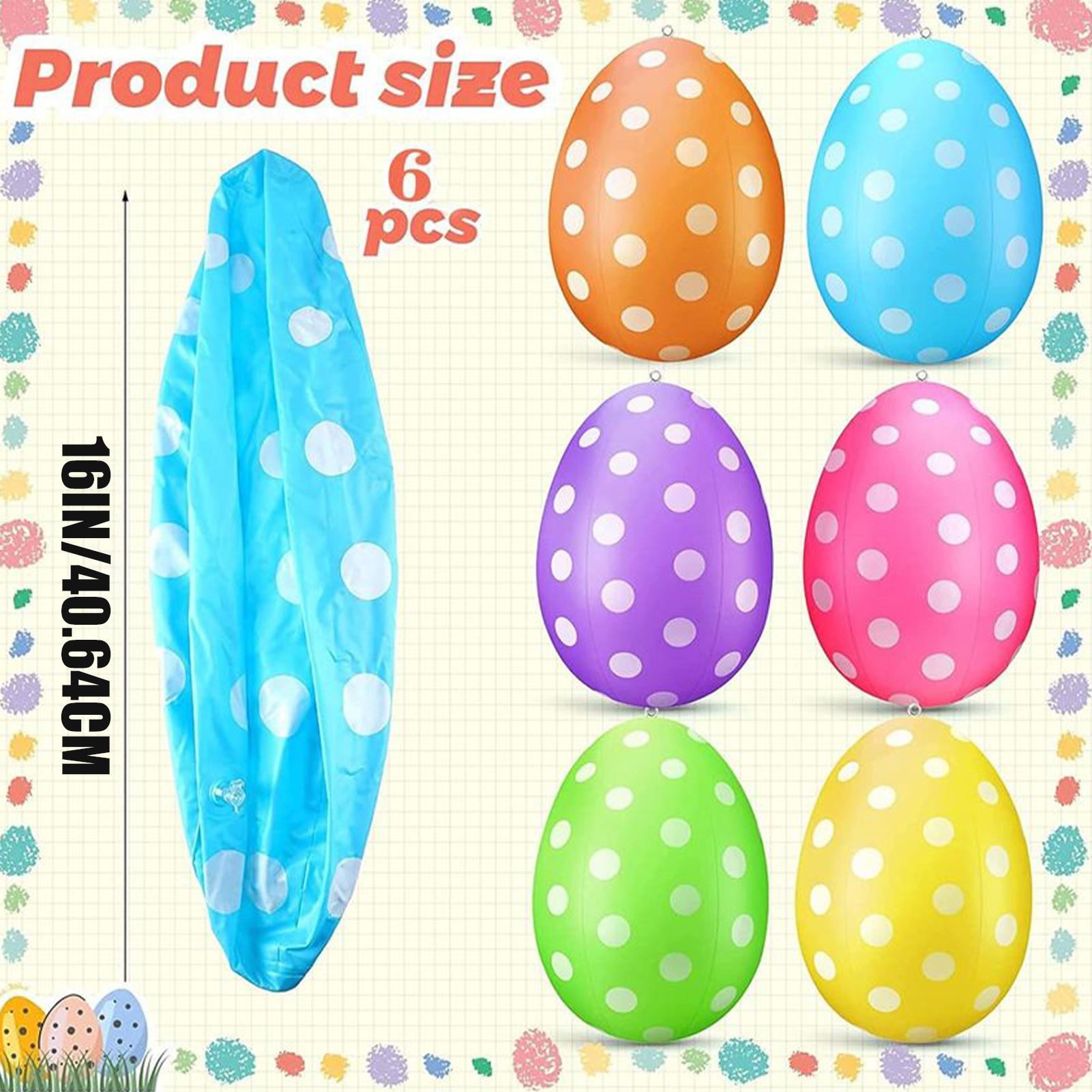Huevos de Pascua inflables, 6  - Party Games Egg reseña y precio
