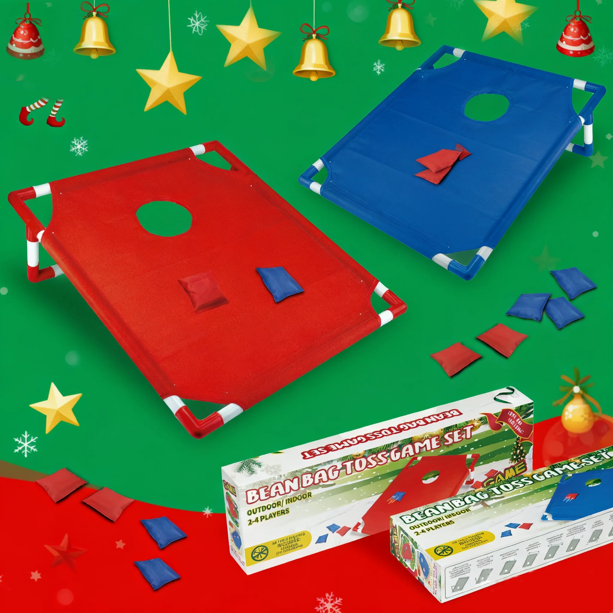Juego portátil de Cornhole con - Cornhole Board Set reseña y precio