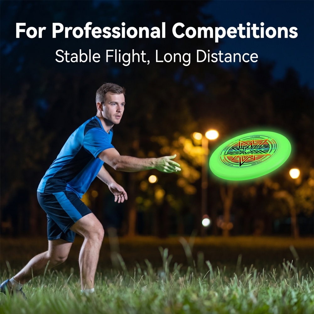 Frisbee que brilla en la oscur - Frisbee Freestyle Disc reseña y precio