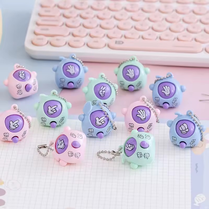 Llaveros de Piedra, Papel y Ti - Party Games Egg reseña y precio