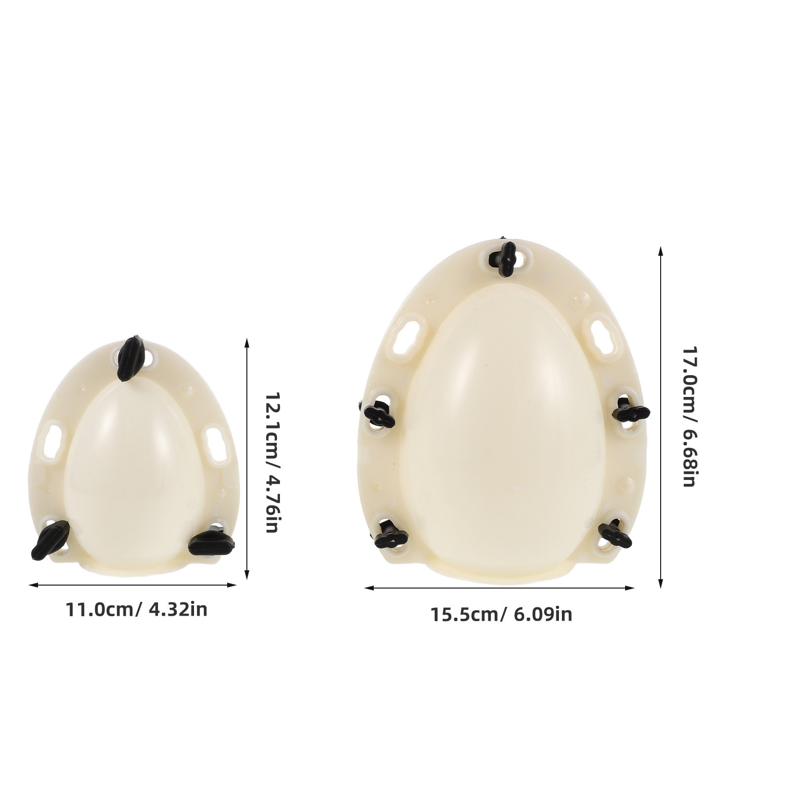 2 moldes de plástico con forma - Party Games Egg reseña y precio