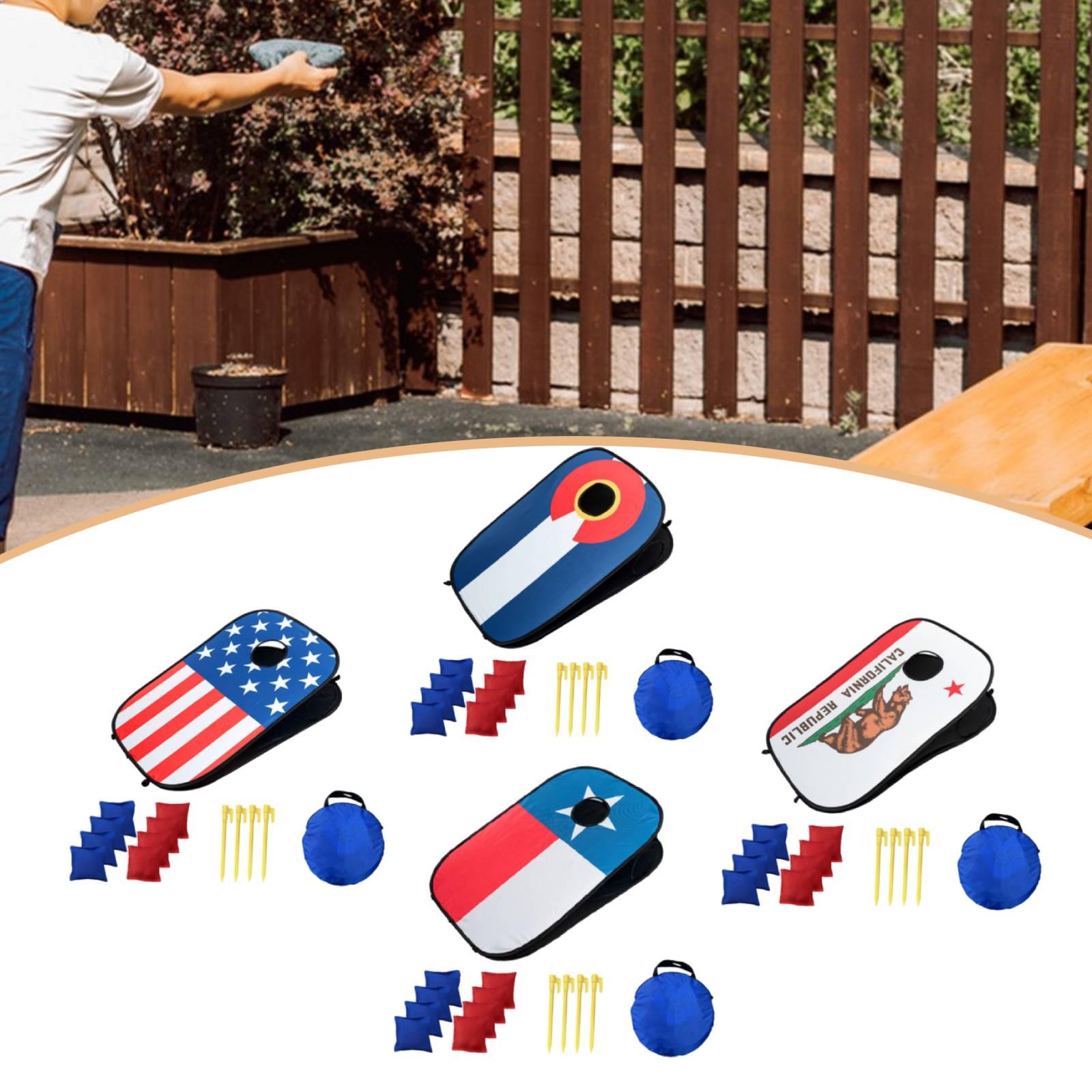 Juego de Cornhole Portátil con - Cornhole Board Set reseña y precio