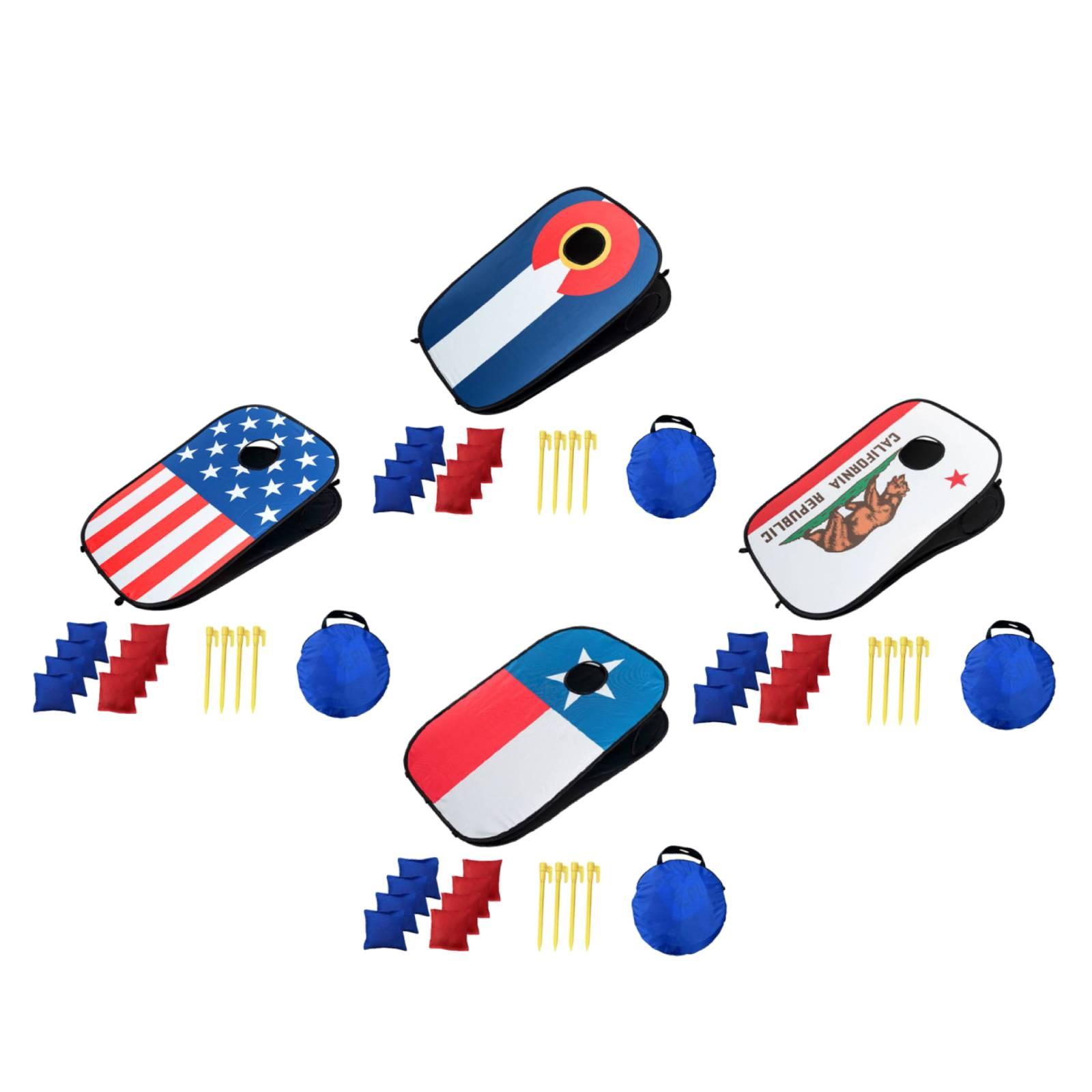 Juego de Cornhole Portátil con - Cornhole Board Set reseña y precio