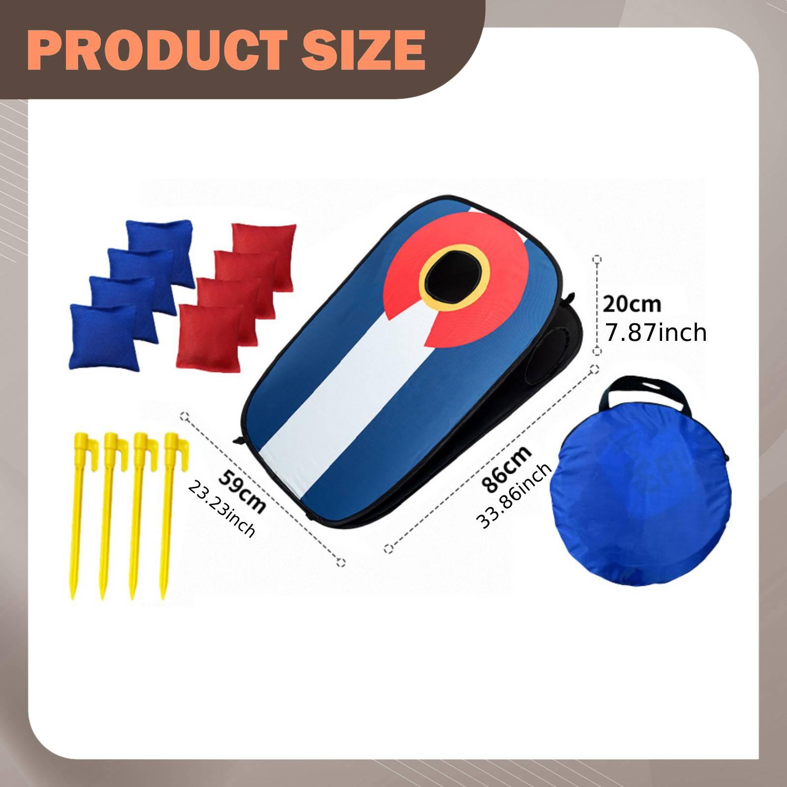Juego de Cornhole Portátil con - Cornhole Board Set reseña y precio