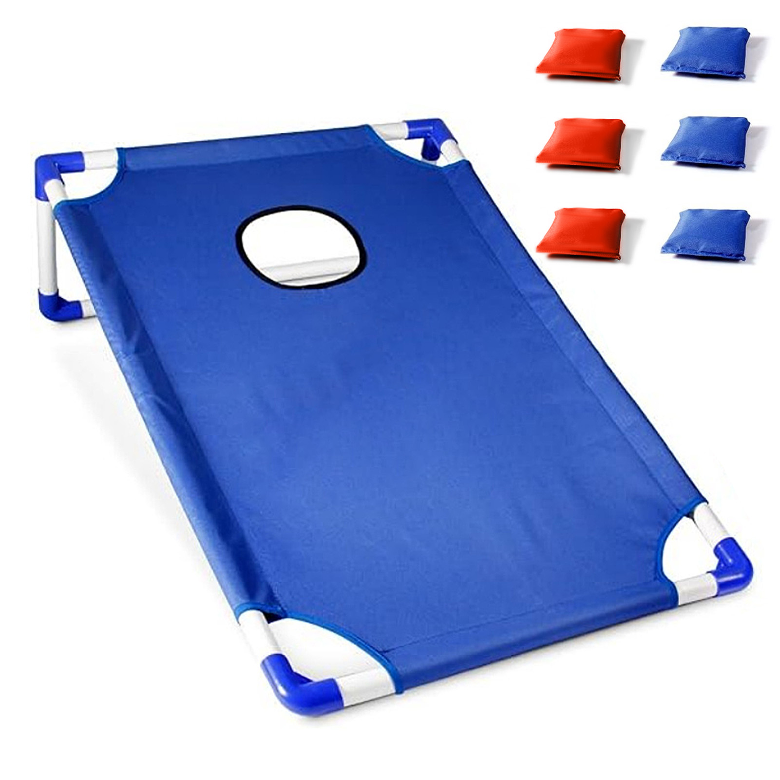 Juego de cornhole portátil con - Cornhole Board Set reseña y precio
