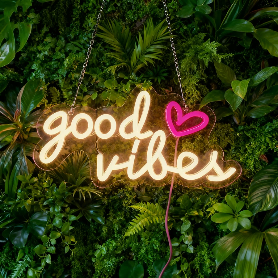 Good Vibes Only Letreros de ne - Party Games Good reseña y precio